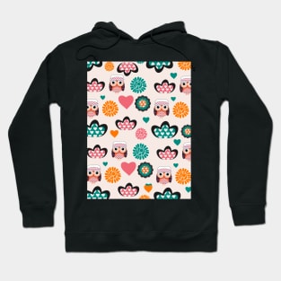 Owls and hearts Hoodie